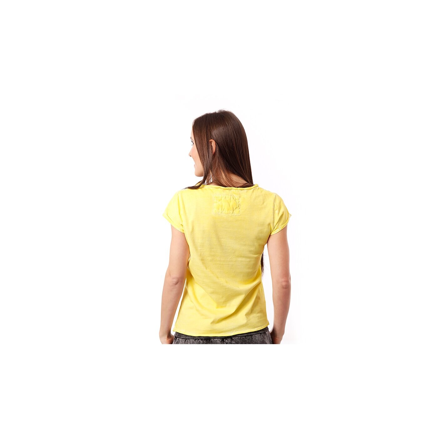 Koszulka damska CONFRONT  T-SHIRT AGNES cf14tsd09002 kolor żółty