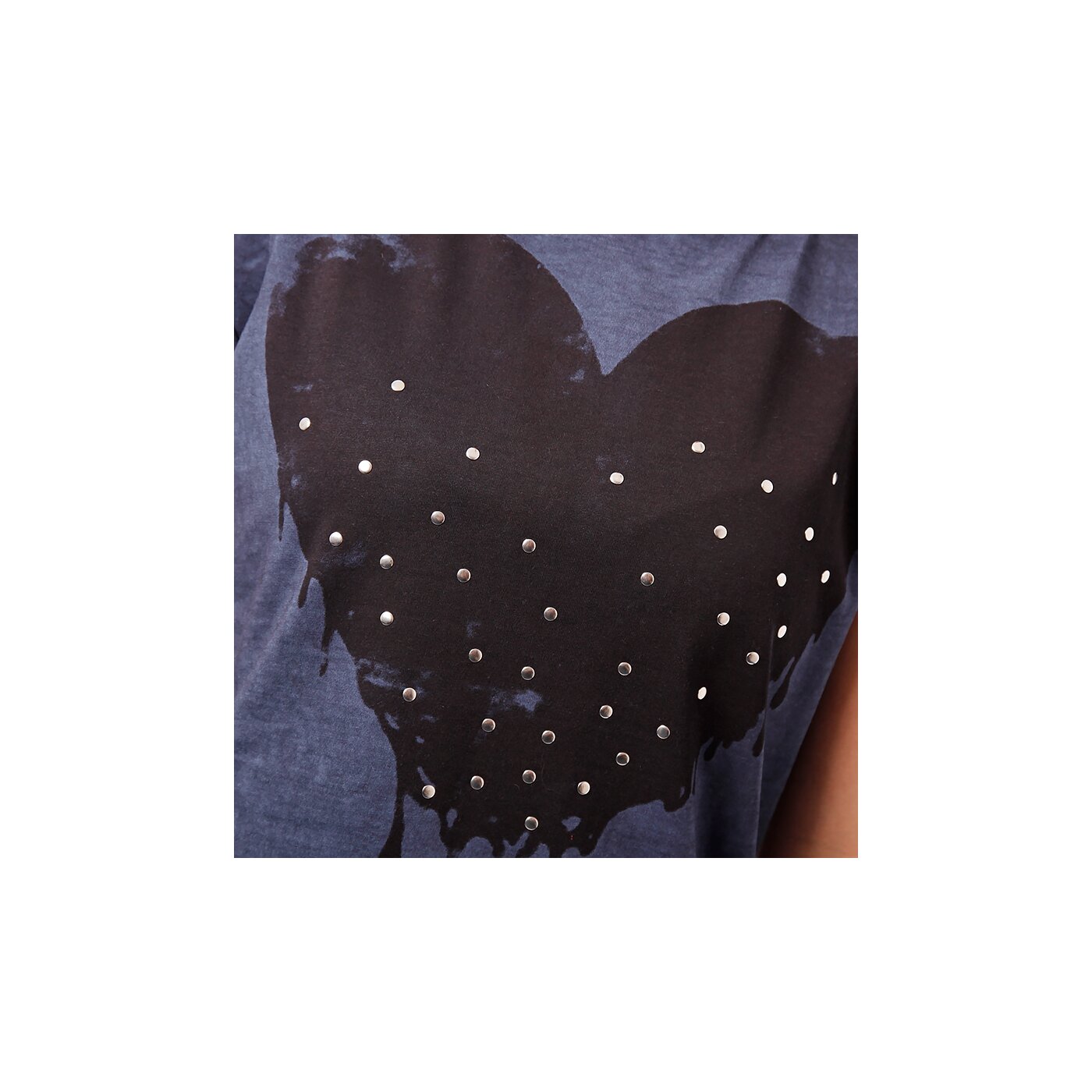 Koszulka damska CONFRONT  T-SHIRT AGNES cf14tsd09001 kolor granatowy