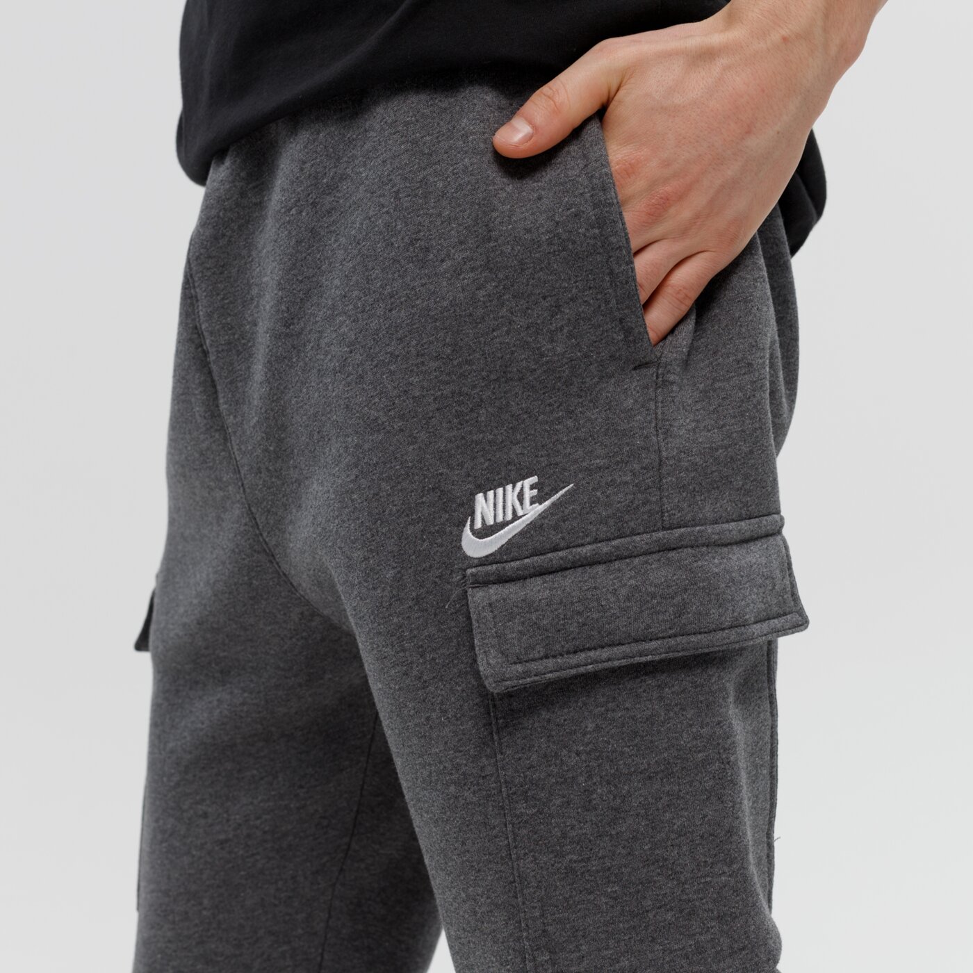 Spodnie dresowe męskie NIKE SPODNIE SPORTSWEAR CLUB FLEECE cd3129-071 kolor szary