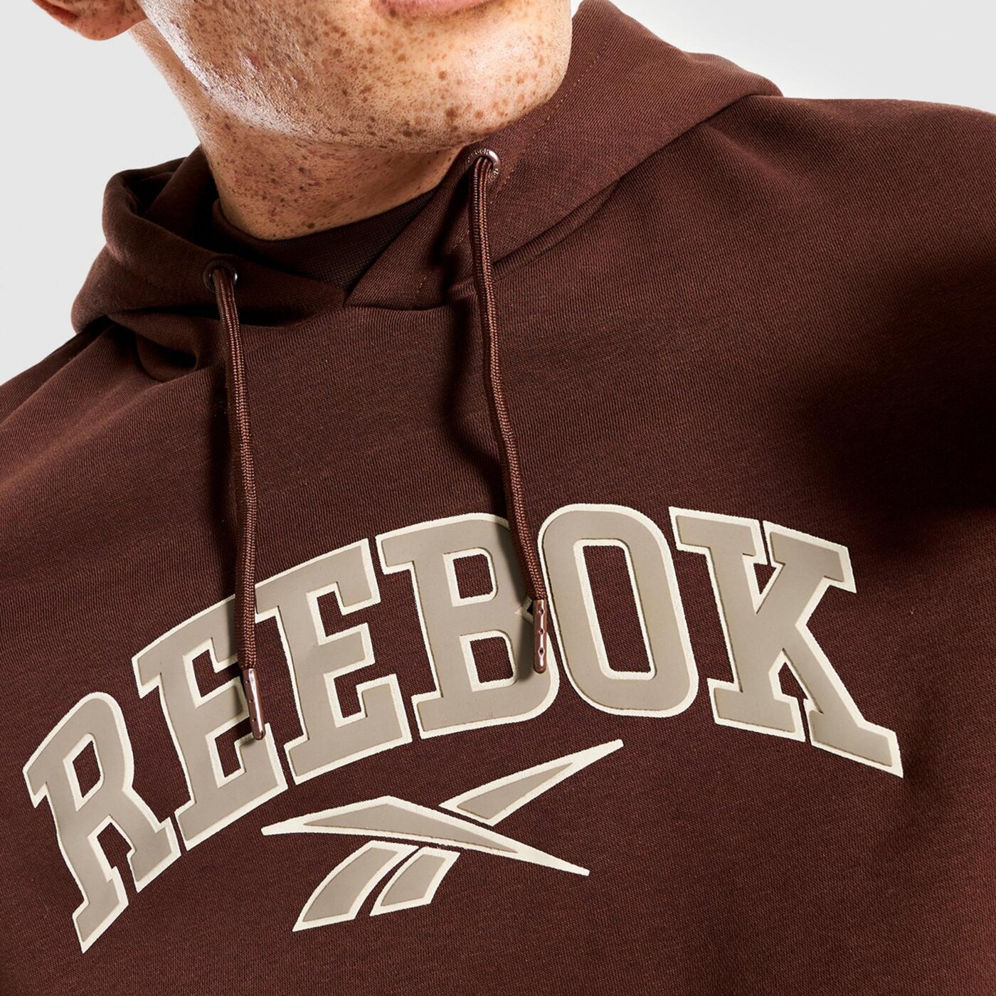 Bluza męska REEBOK BLUZA Z KAPTUREM BRYNE rk25096mgm100051 kolor brązowy