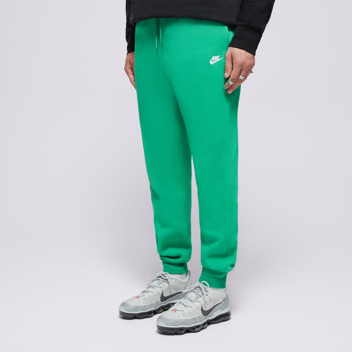 Spodnie dresowe męskie NIKE SPODNIE M NK CLUB BB JOGGER fn3787-324 kolor zielony