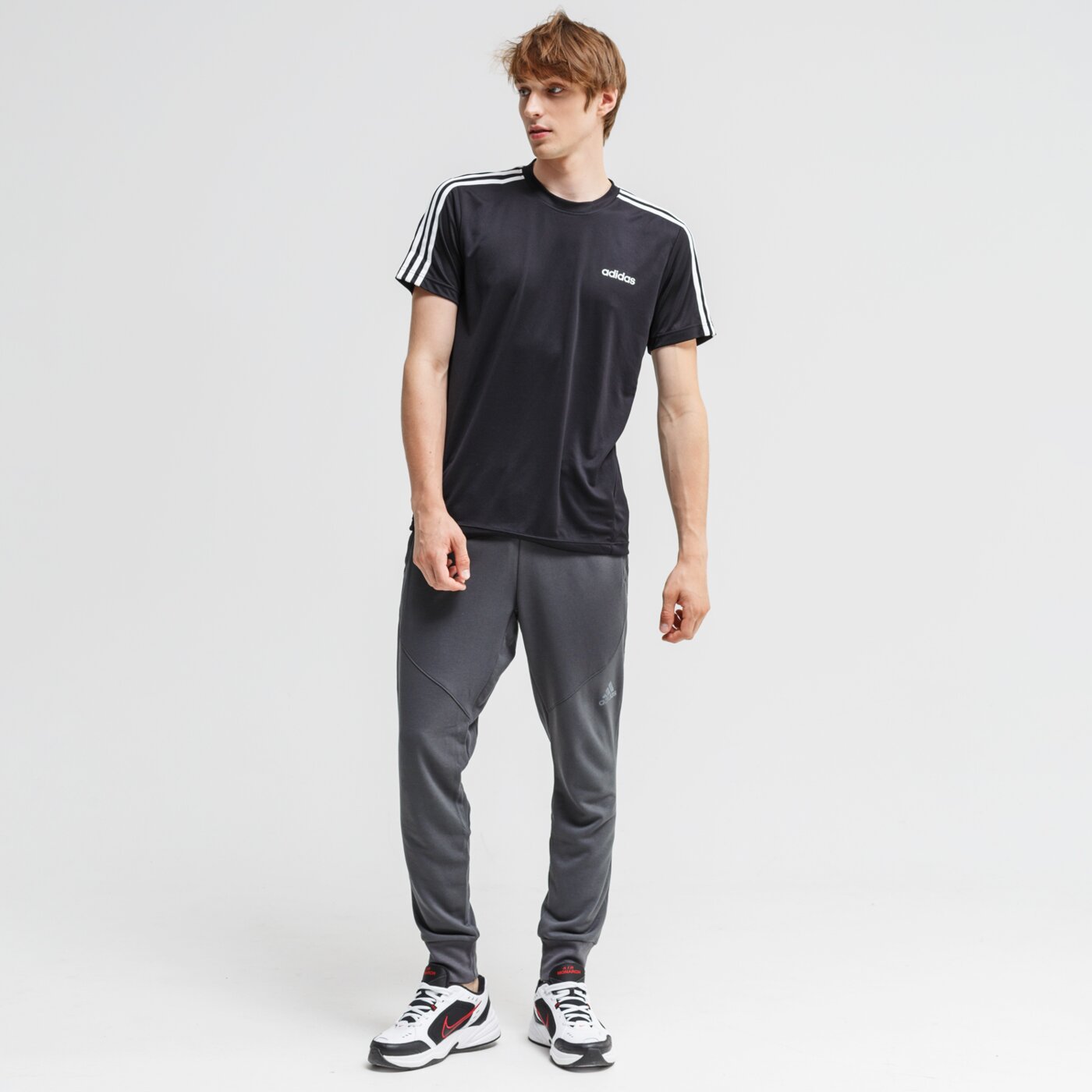 Spodnie dresowe męskie ADIDAS SPODNIE WO PRIME fl4588 kolor szary