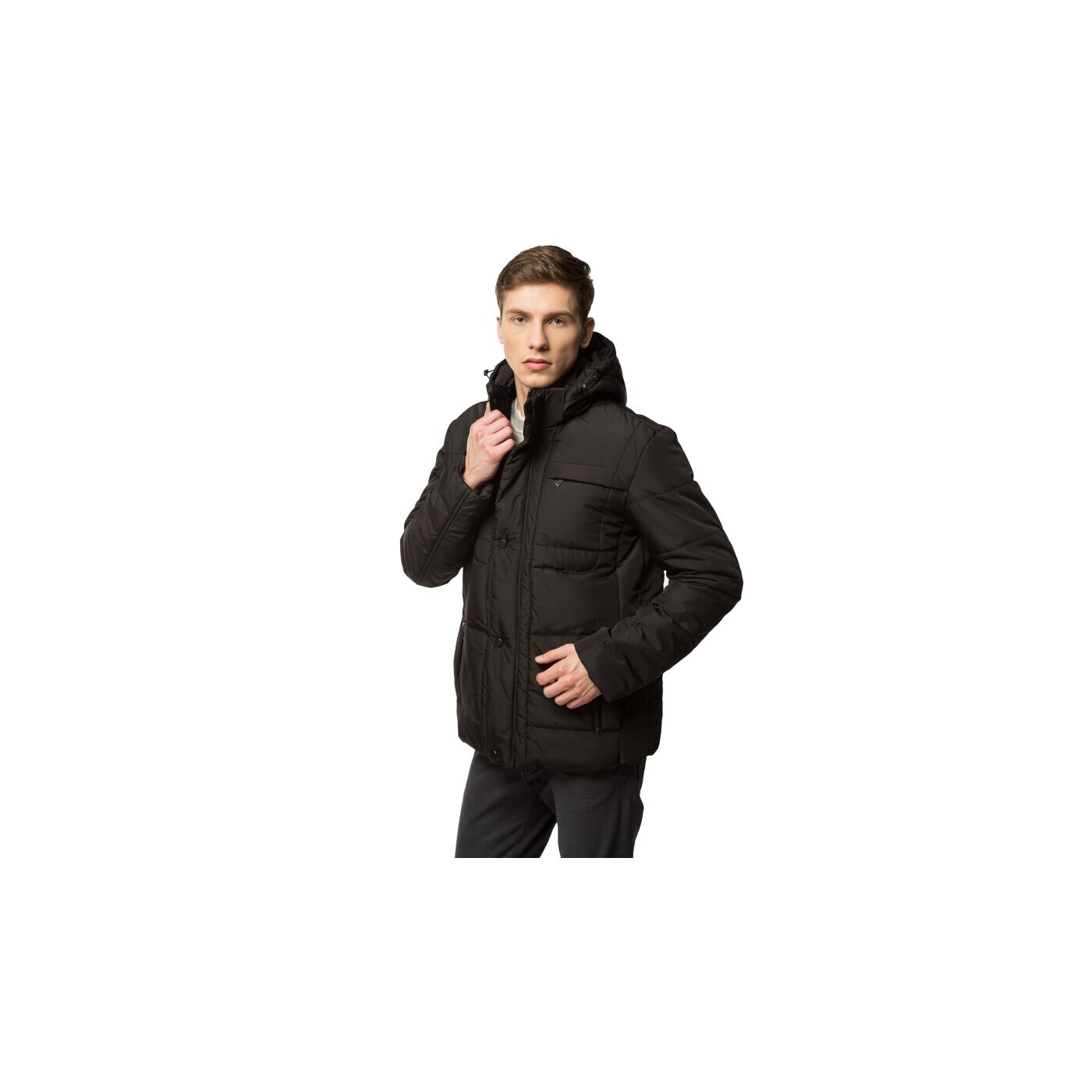 Kurtka zimowa męska CONFRONT KURTKA FUROO cf35kum19001 kolor czarny