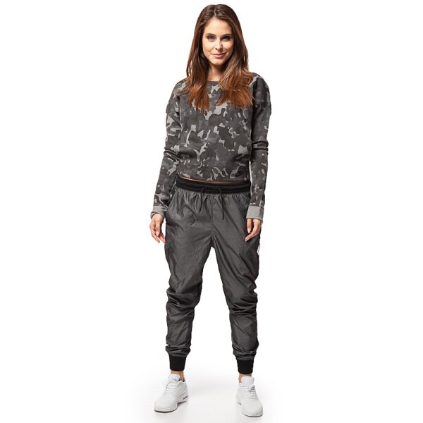 Spodnie dresowe damskie NIKE SPODNIE WOVEN PANT T2 684923211 kolor szary