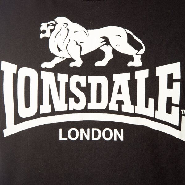 Koszulka męska LONSDALE T-SHIRT LOGO 1190831000 kolor czarny