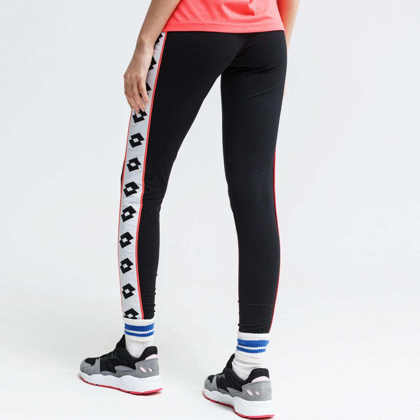 Spodnie dresowe damskie LOTTO LEGGINGS ATHLETICA PRIME W JS STC 213483-1cl kolor czarny