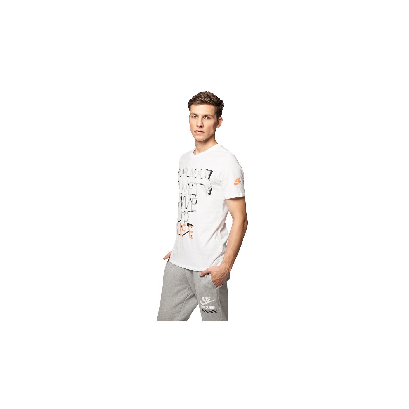 Koszulka męska NIKE T-SHIRT TEE-NEON 95 685400100 kolor biały