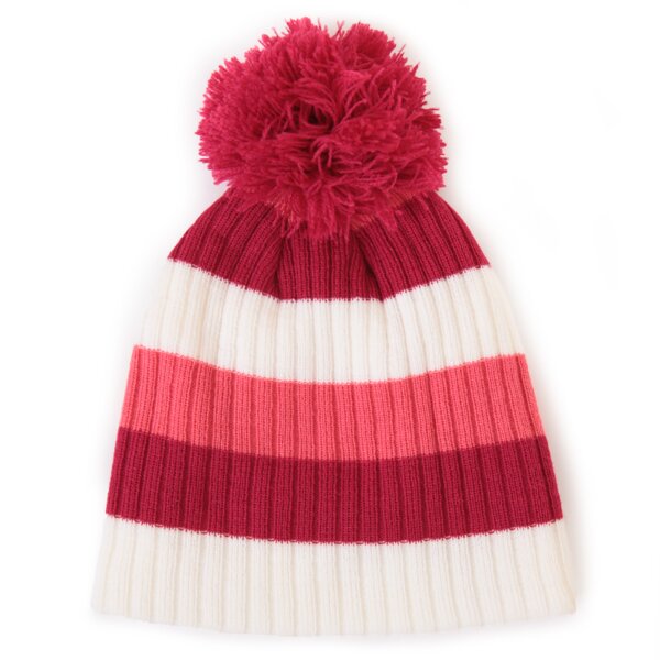 Czapka zimowa damska PUMA CZAPKA KIDS STRIPE 84340804 kolor czerwony
