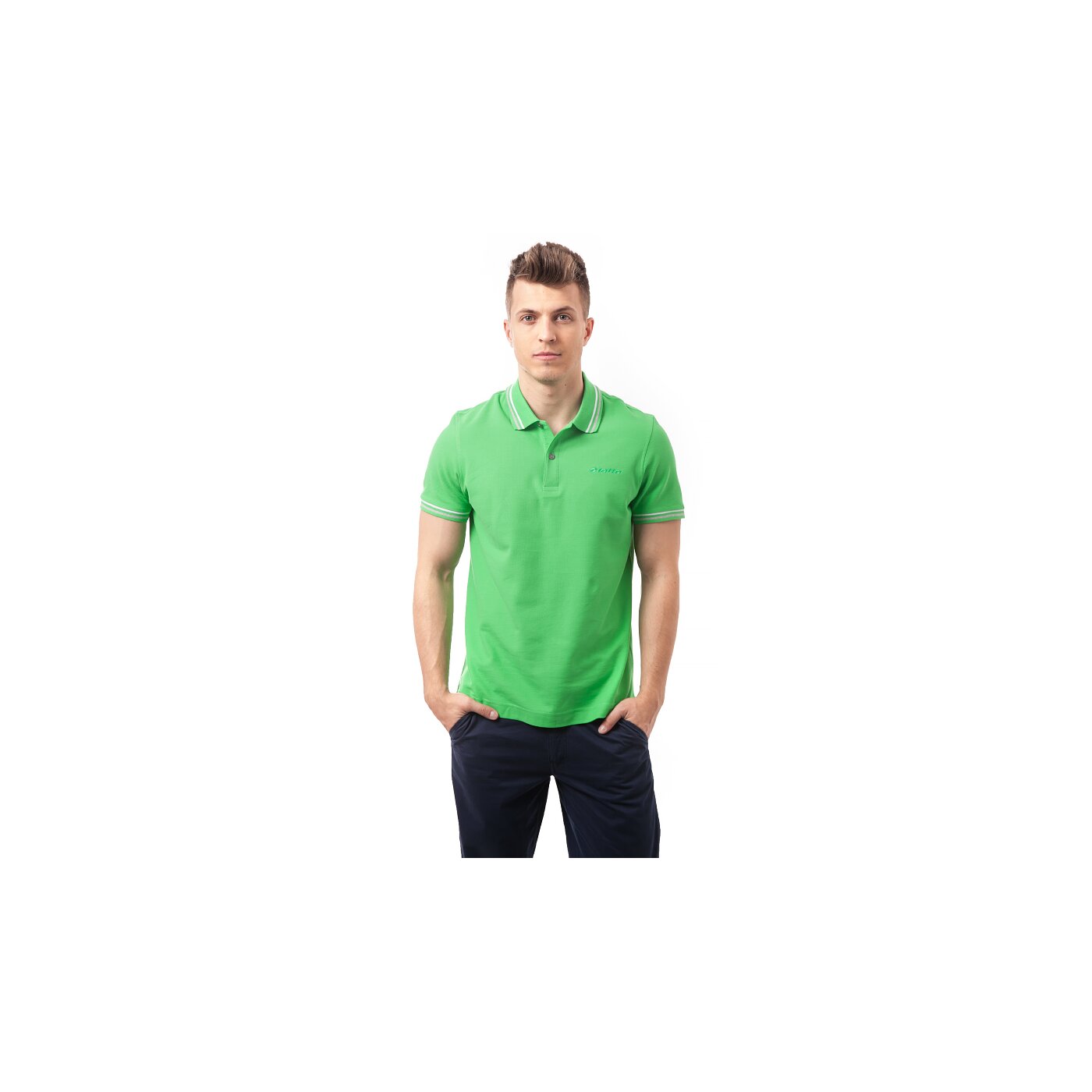 Koszulka polo męska LOTTO POLO BRODSY PQ r5127 kolor zielony