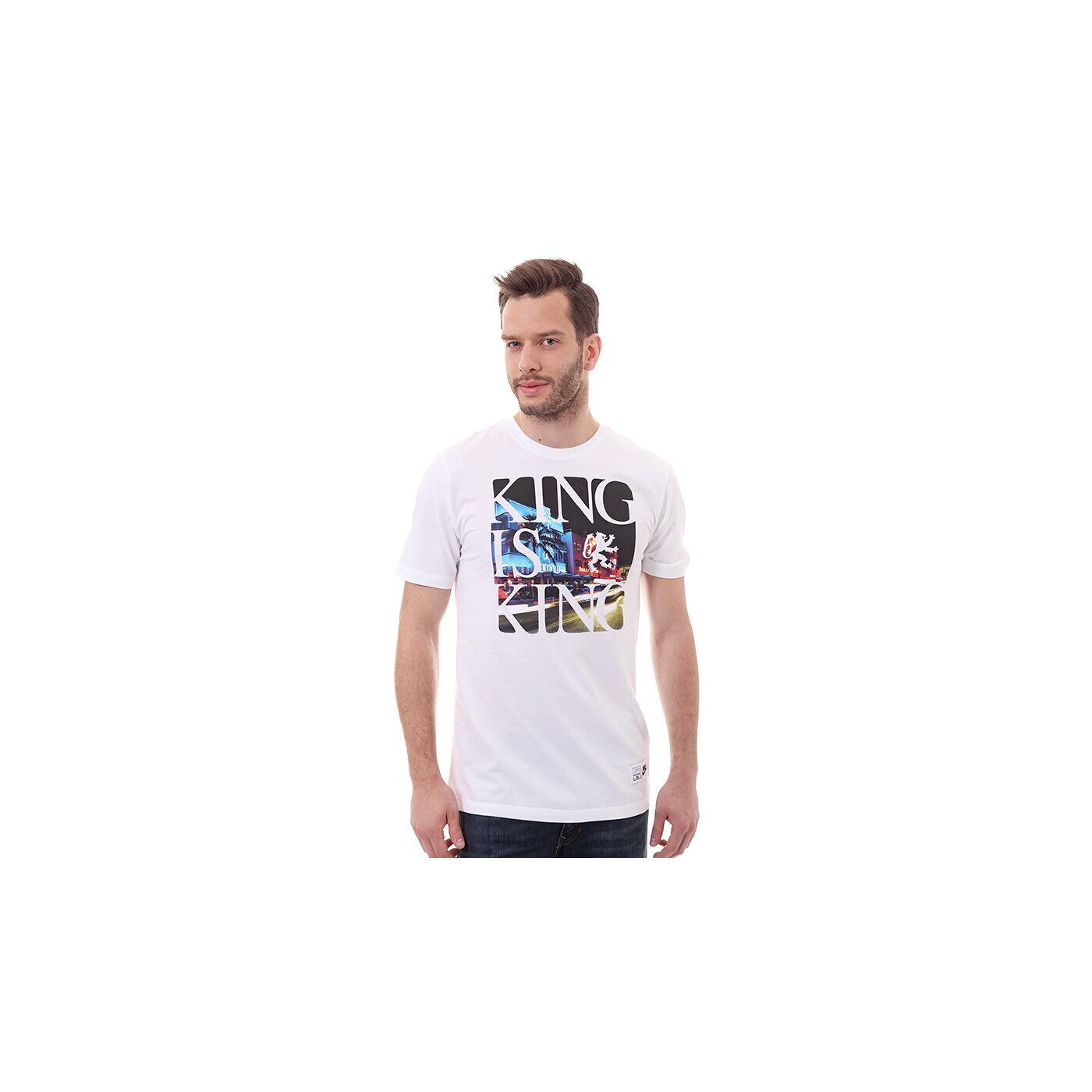 Koszulka męska NIKE T-SHIRT KING IS KING TEE 611344100 kolor biały