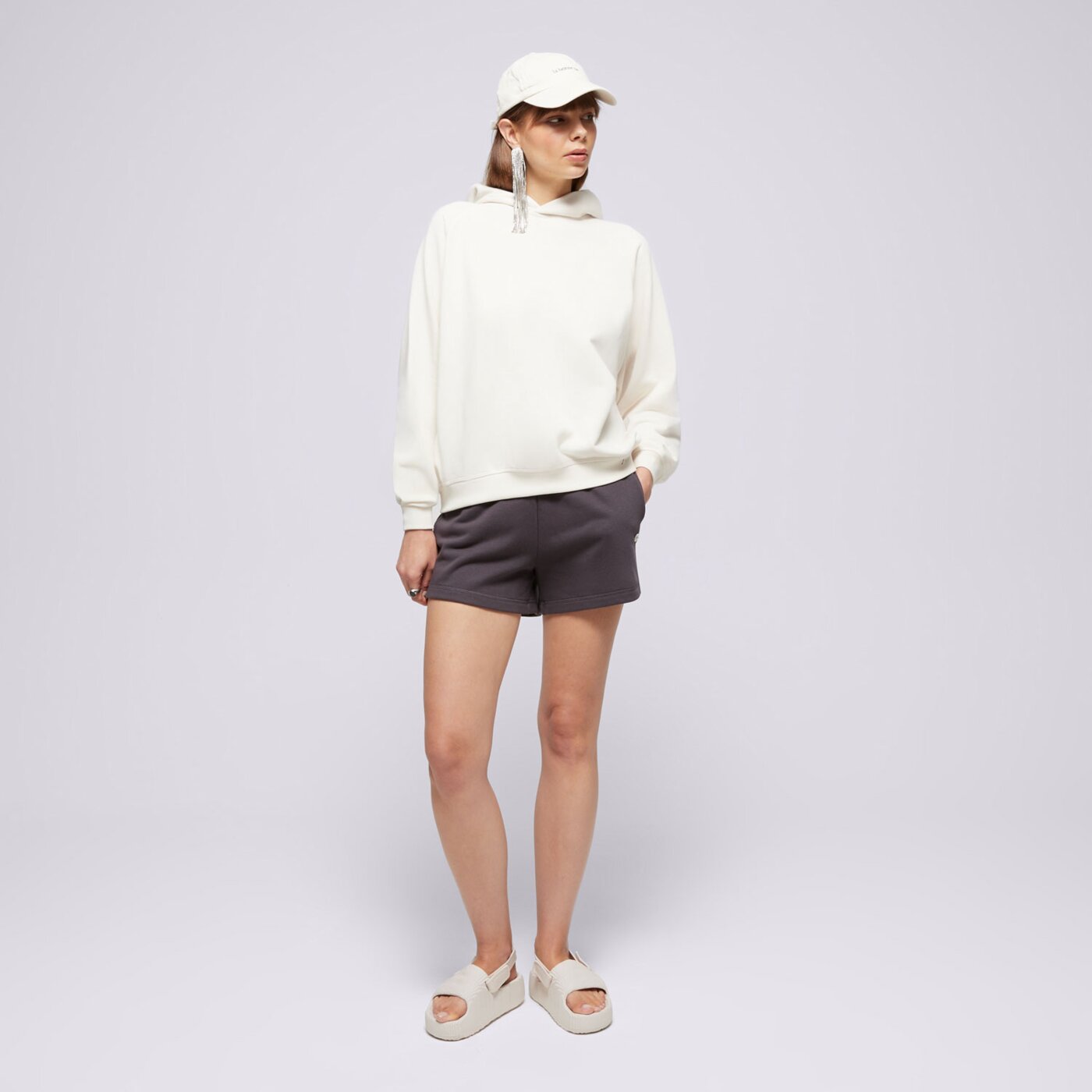 Bluza damska CHAMPION BLUZA Z KAPTUREM HOODED FUTURE e10001ys137 kolor beżowy
