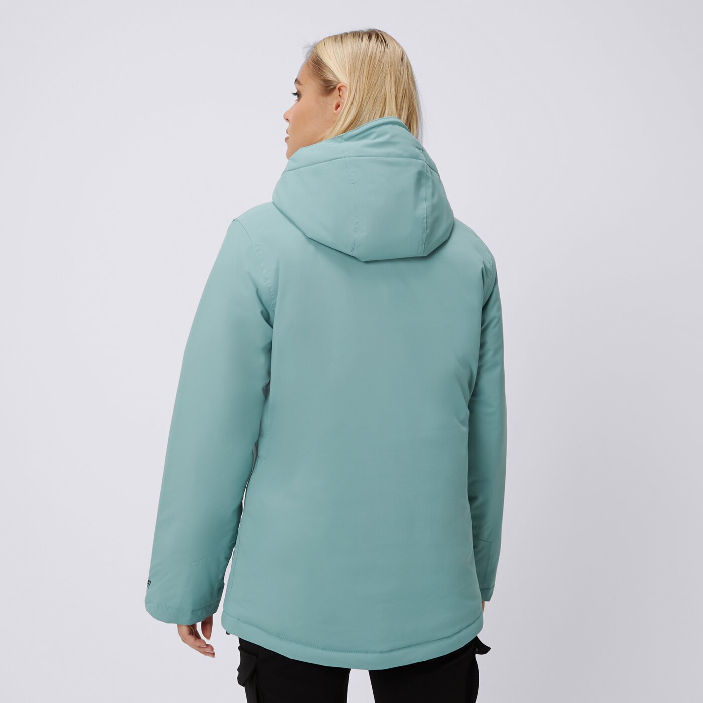 Kurtka zimowa damska FILA KURTKA ZIMOWA ROZPINANA Z KAPTUREM LAMBRELLA fw23pdw006293 kolor zielony