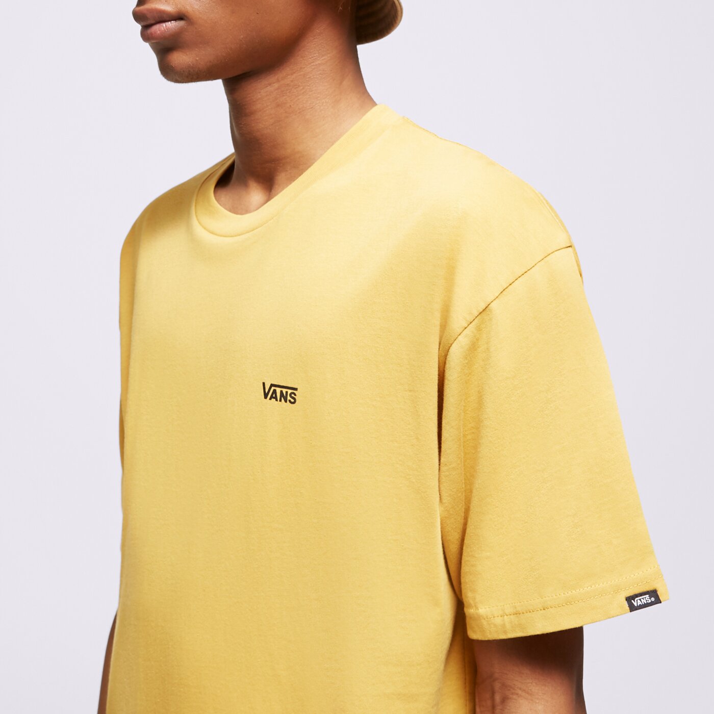 Koszulka męska VANS T-SHIRT MN LEFT CHEST LOGO TEE NARCISSUS vn0a3czebwv1 kolor żółty