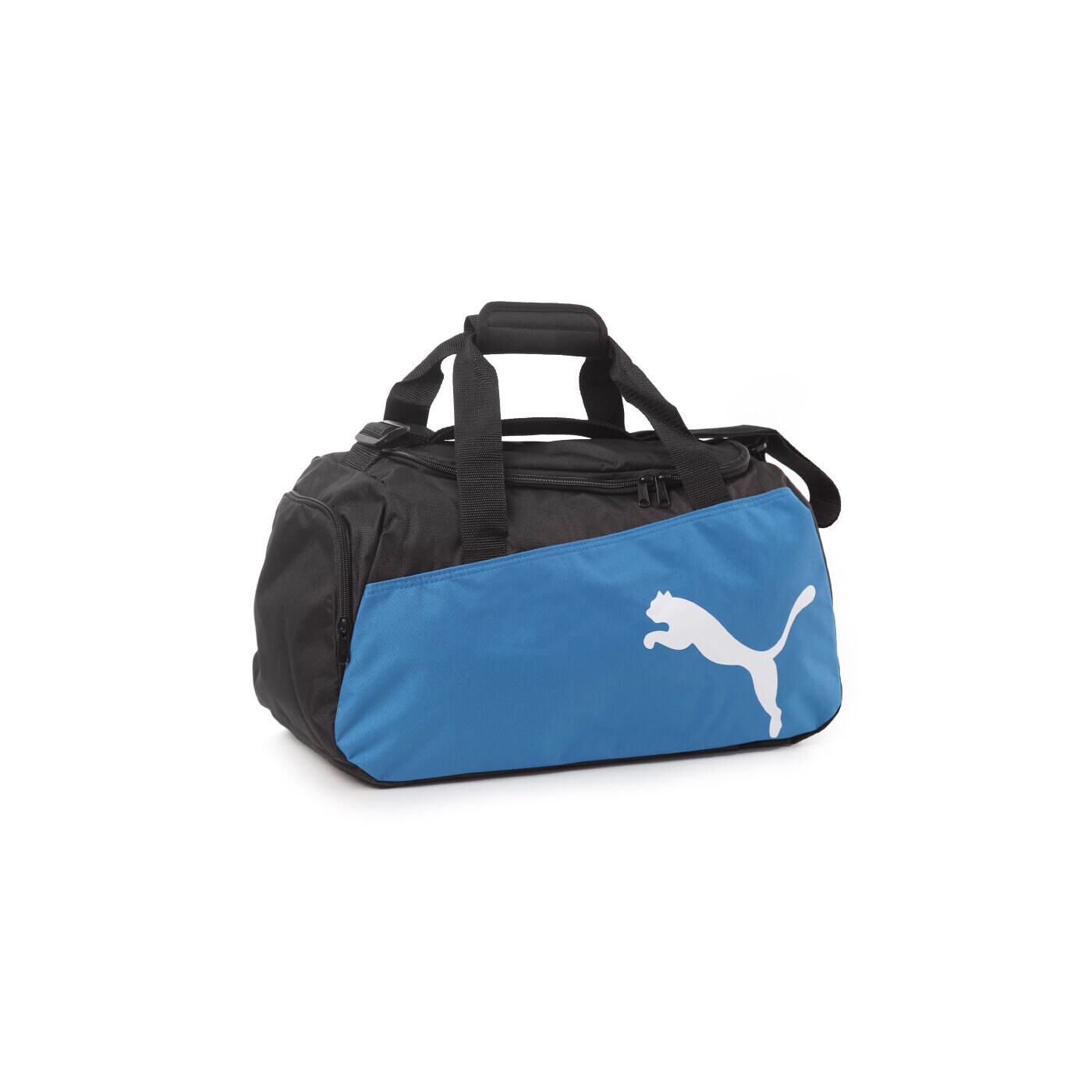 Torba sportowa damska PUMA TORBA PRO TRAINING SMALL BAG BLACK ROYAL WHITE 7293903 kolor niebieski