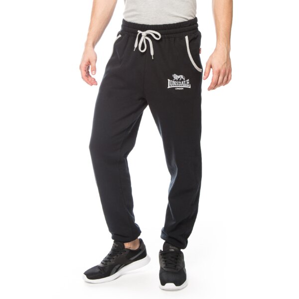 Spodnie dresowe męskie LONSDALE SPODNIE TWO TONES 1107231000 kolor czarny