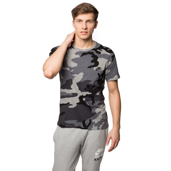 Koszulka męska NIKE T-SHIRT TEE-CAMO FUTURA 685391091 kolor szary