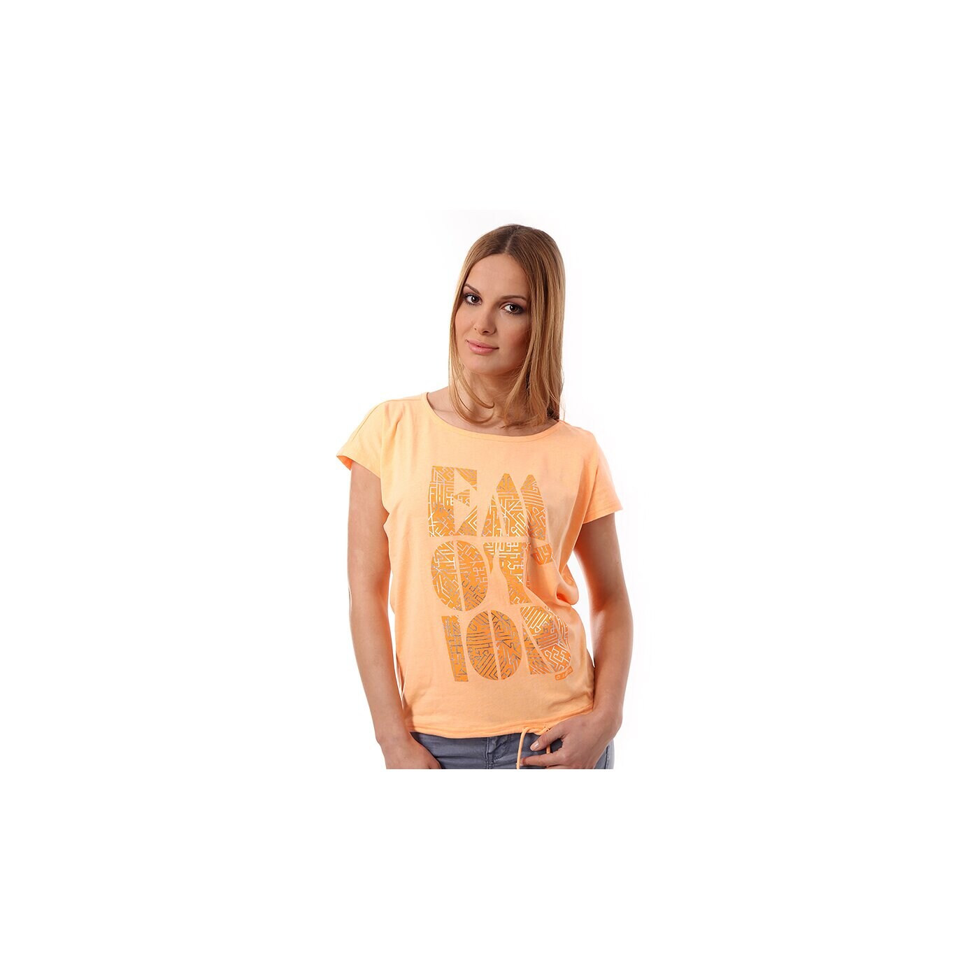 Koszulka damska LOTTO  T-SHIRT PINA lo14tsd21001 kolor pomarańczowy