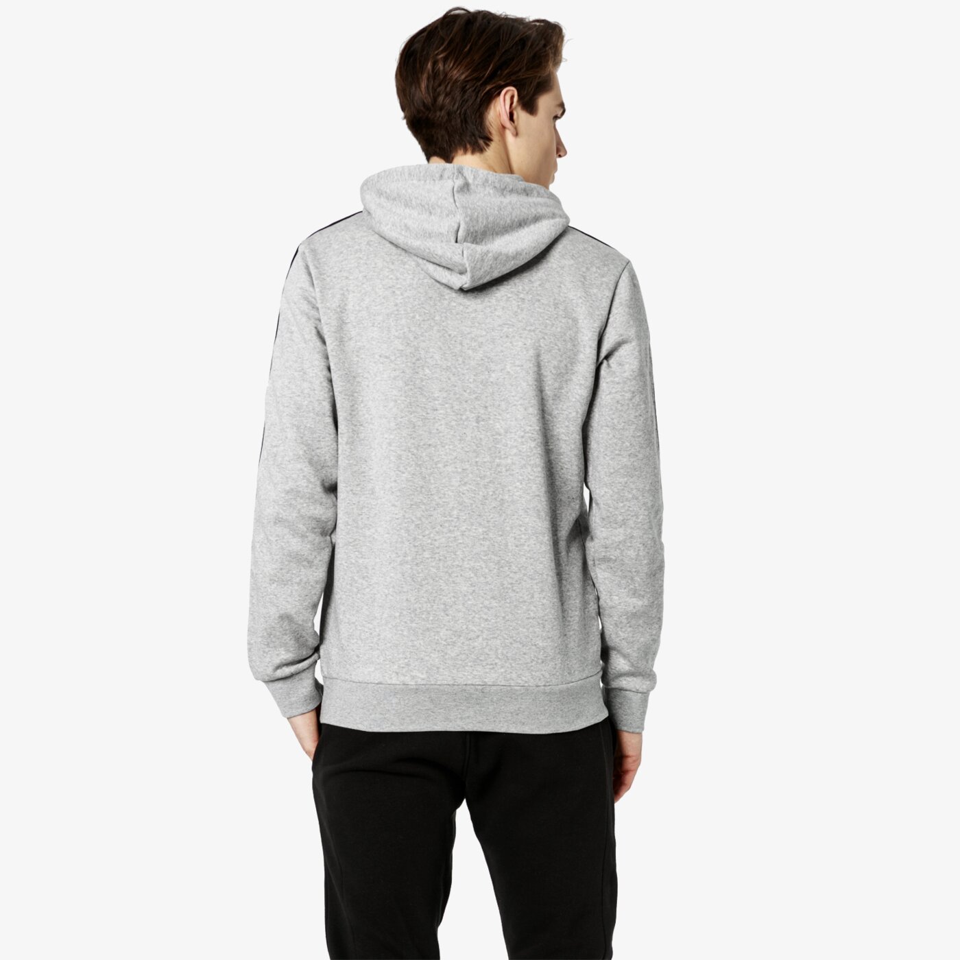 Bluza męska ADIDAS BLUZA E 3S PO FL du0495 kolor szary