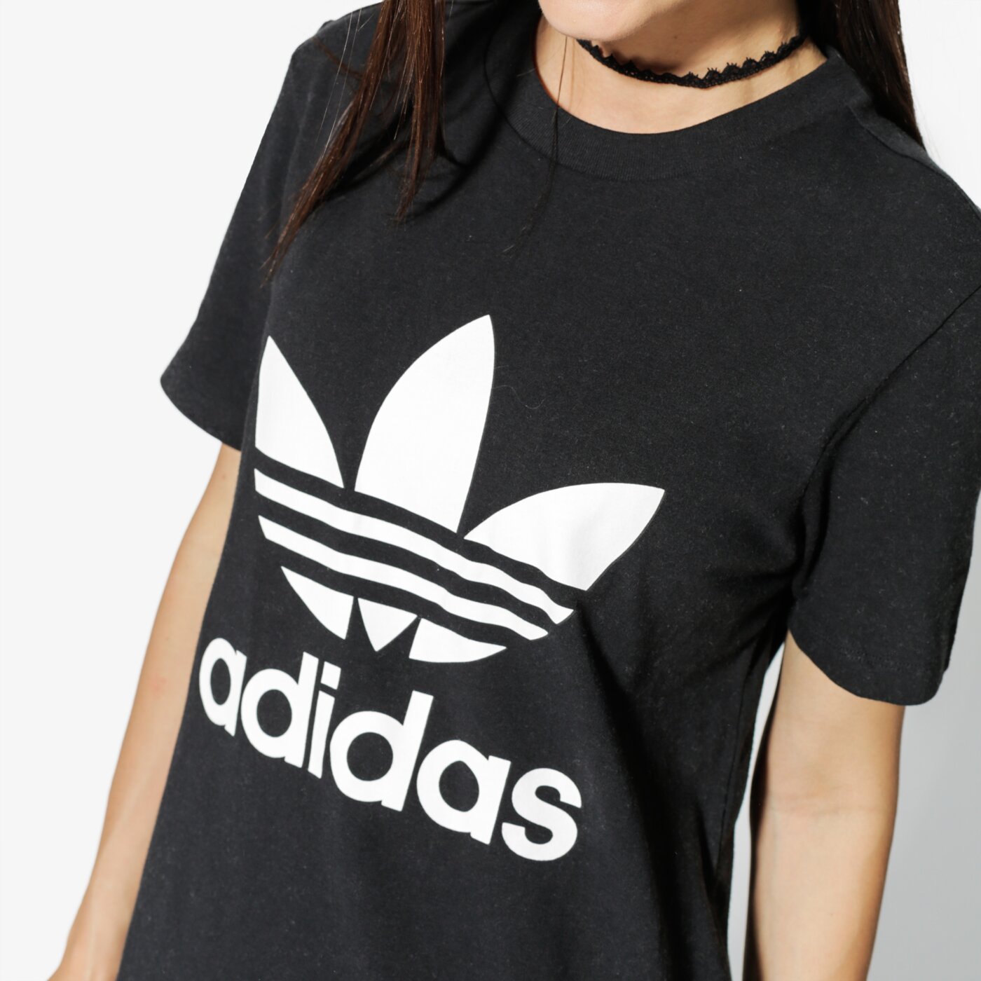 Koszulka damska ADIDAS T-SHIRT SS TREFOIL TEE ADICOLOR cv9888 kolor czarny
