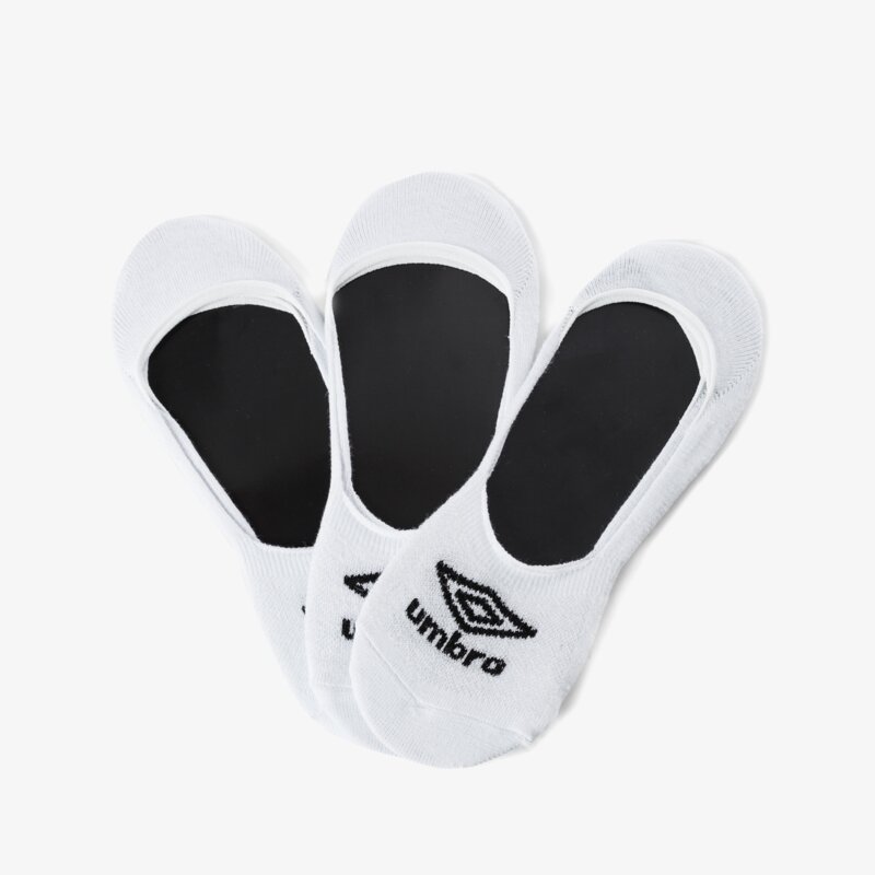 UMBRO STOPKI FOOTIE 3PK WHT