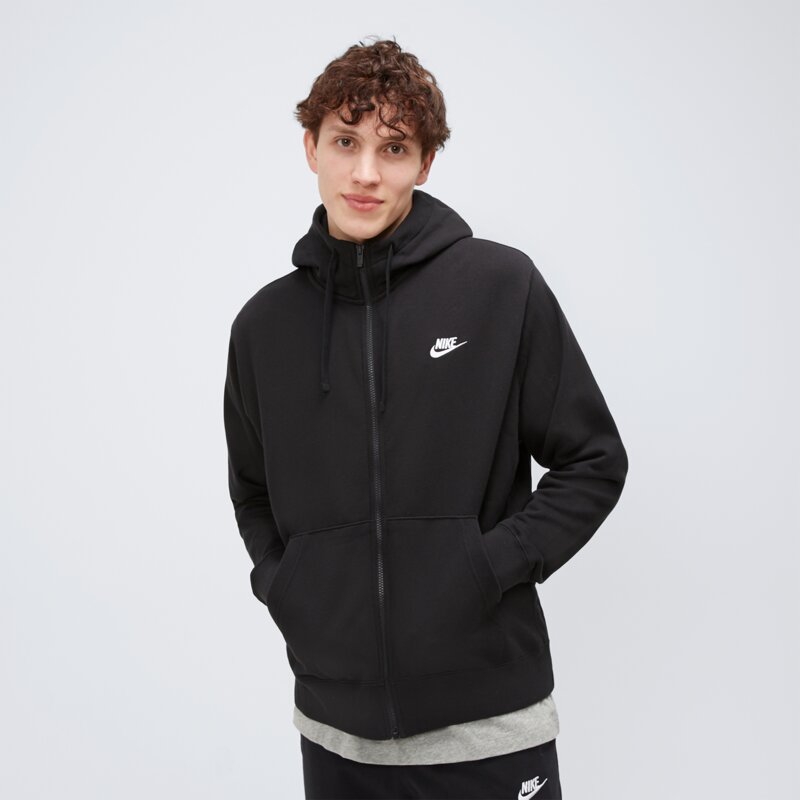 NIKE BLUZA ROZPINANA Z KAPTUREM M NSW CLUB HOODIE FZ FT
