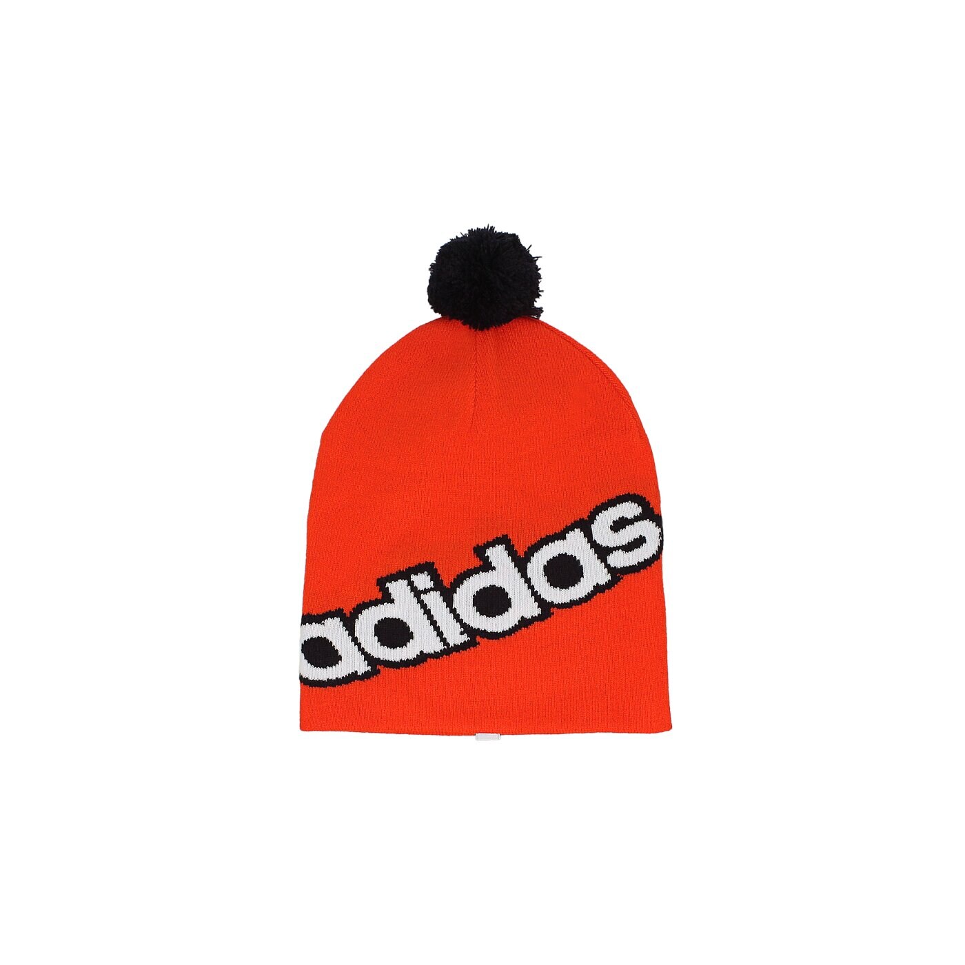 Czapka zimowa damska ADIDAS CZAPKA LINEAR POM BEAN ab0331 kolor pomarańczowy