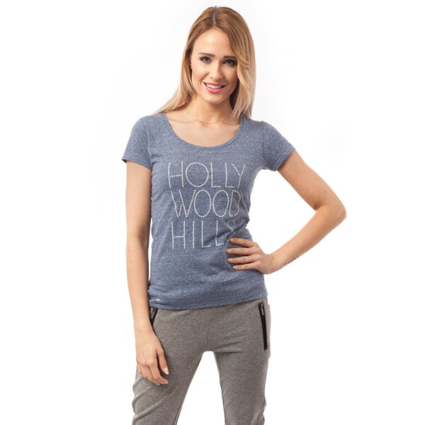 Koszulka damska FEEWEAR T-SHIRT HOLLSY fwv15tsd01001 kolor niebieski