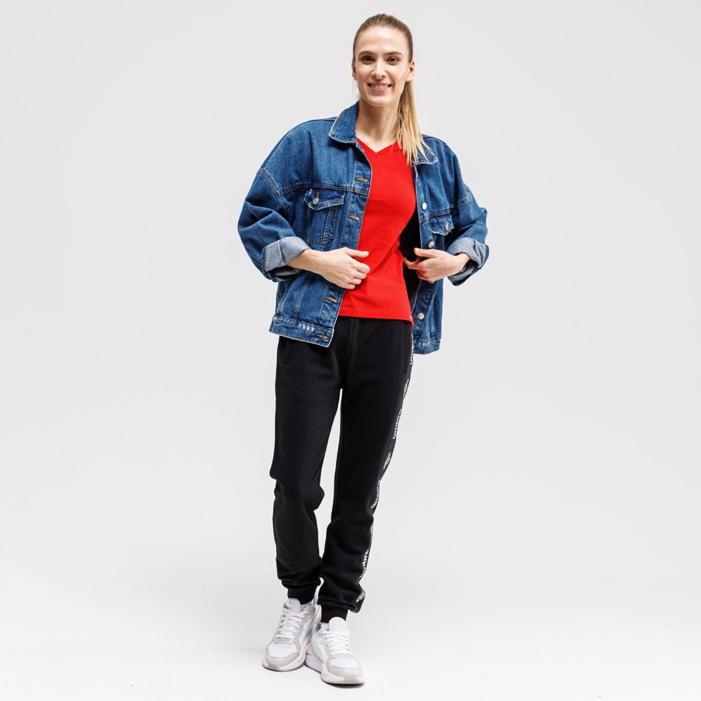 Koszulka damska UMBRO T-SHIRT MOIKO ul320tsd05003 kolor czerwony