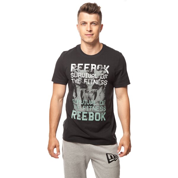 Koszulka męska REEBOK T-SHIRT GR PHOTO aa9309 kolor czarny