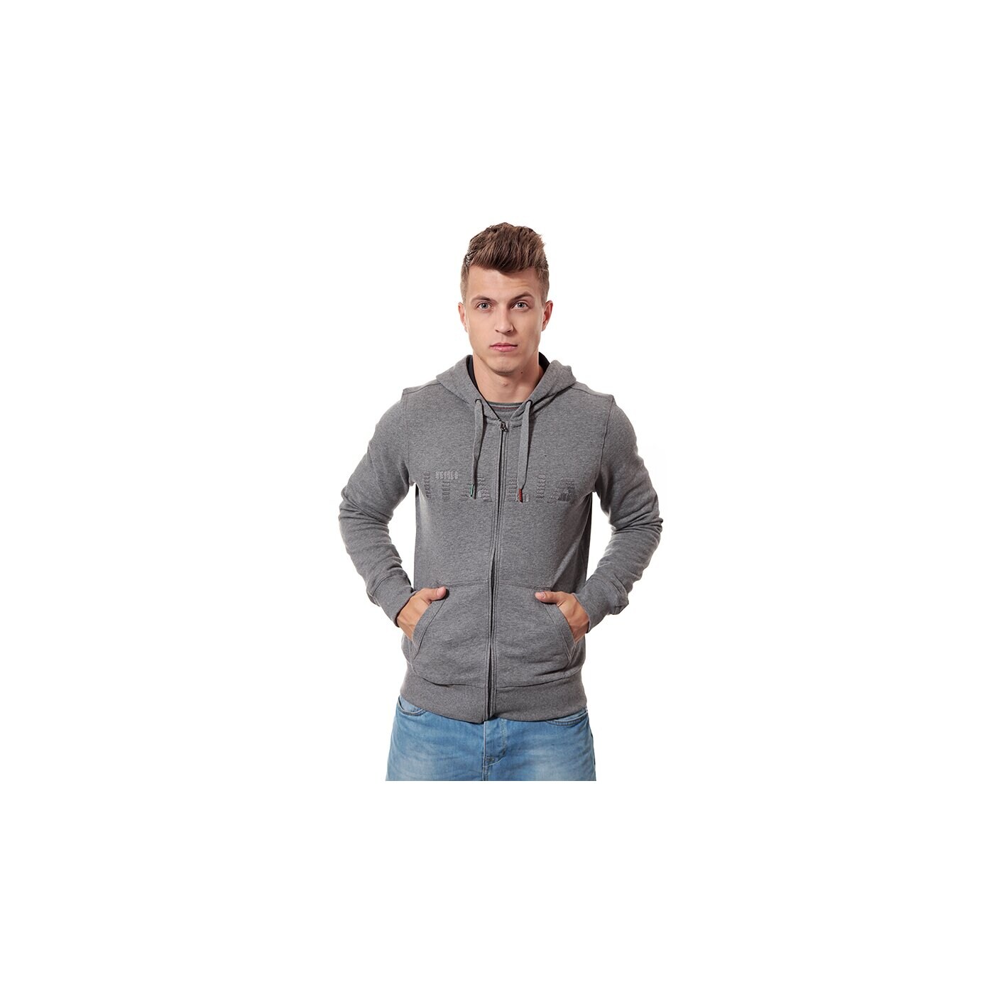 Bluza męska LOTTO BLUZA SWEAT FZ KIP HD r2236 kolor szary