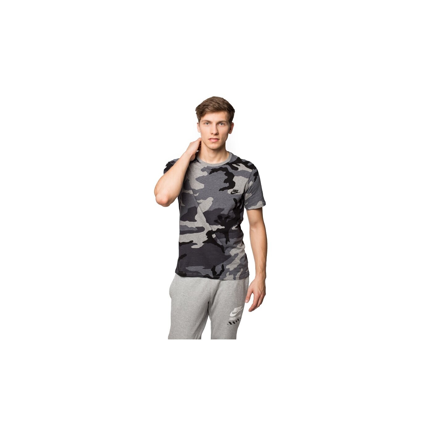 Koszulka męska NIKE T-SHIRT TEE-CAMO FUTURA 685391091 kolor szary