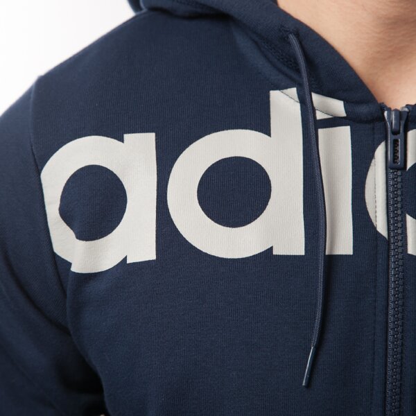 Bluza męska ADIDAS BLUZA LIN FZ HOOD s21300 kolor granatowy
