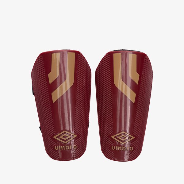 akcesoria piłkarskie Dziecięce UMBRO OCHRANIACZE CERAMICA GUARD - JNR 21166U-LEZ kolor BORDOWY