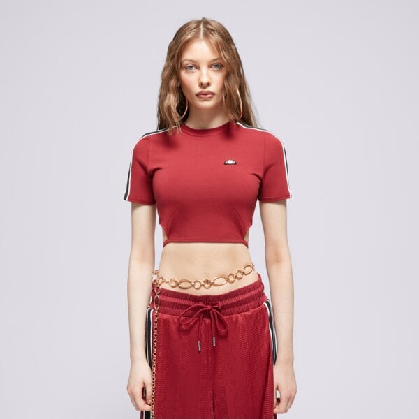 ELLESSE T SHIRT MALDONADO CROPPED T SHIRT BRGND