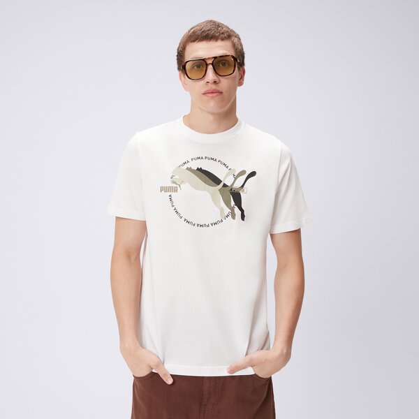 PUMA T-SHIRT GRAPHICS MULTIPLE CAT LOGO
