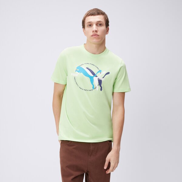 PUMA T SHIRT GRAPHICS MULTIPLE CAT LOGO