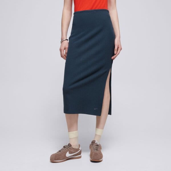 NIKE SPÓDNICZKA W NSW NK CHLL KNT RIB MD SKIRT